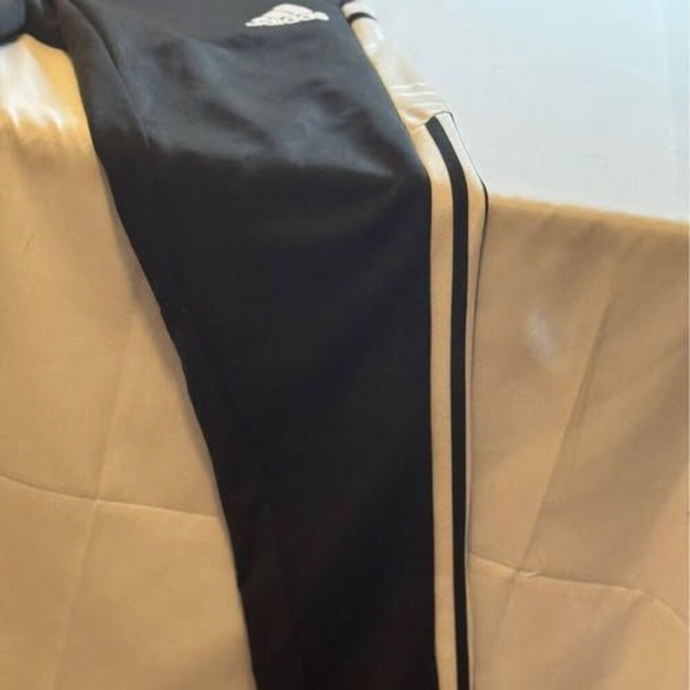 Adidas Brand, Black & White Drawstring Athletic Pants, Boys Large, Kids Clothing - Picture 6 of 10
